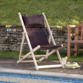 Leather Deckchair