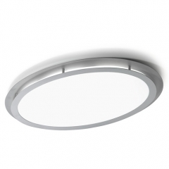 Granada Grey Oval Ceiling Light Large