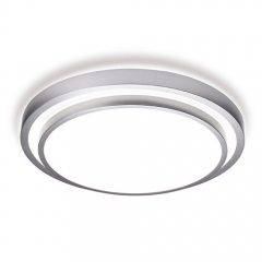 Leds-C4 Lighting Round Grey Stepped Ceiling Light