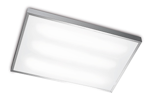 LEDS Lighting Toledo Modern Rectangular Ceiling Light In Satin