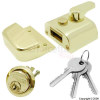 Brass Cylinder Night Latch 69mm