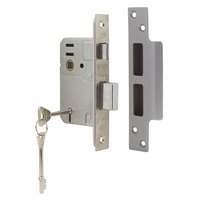 LEGGEandreg; 5 Lever BS Mortice Sashlocks Stainless Steel 64mm