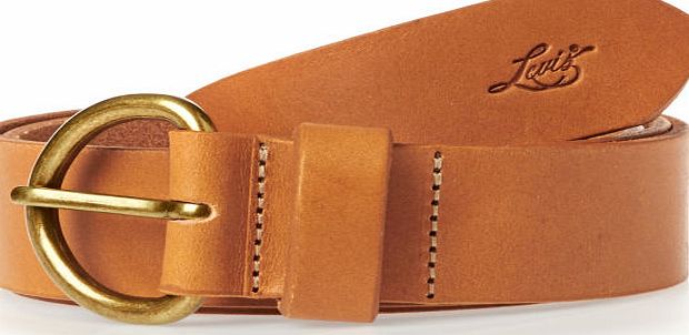 Levis Womens Levis Clean Vachetta Leather Belt -