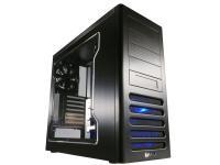 PC-7FW B Aluminum Black Mid Tower Window Gaming Case - No PSU