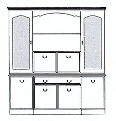 2 Door Cocktail Cabinet