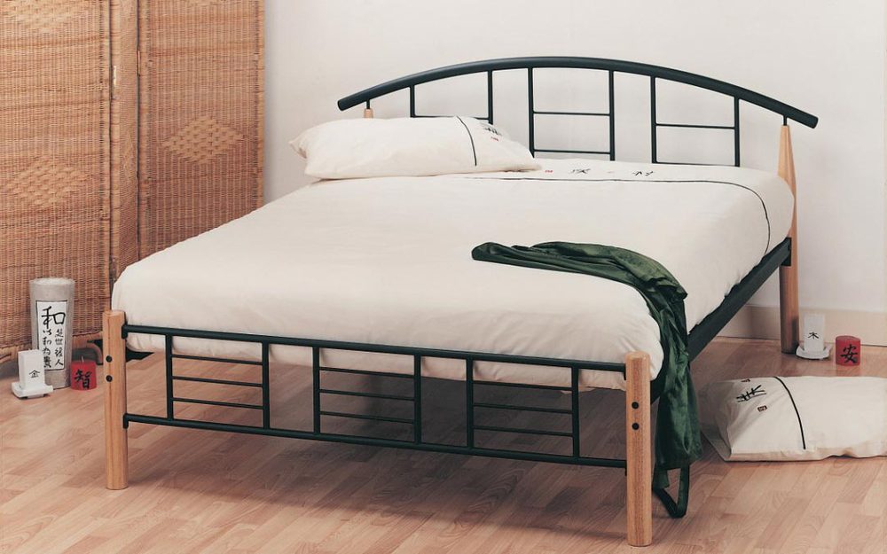 Neon Wooden Metal Bedstead, Small