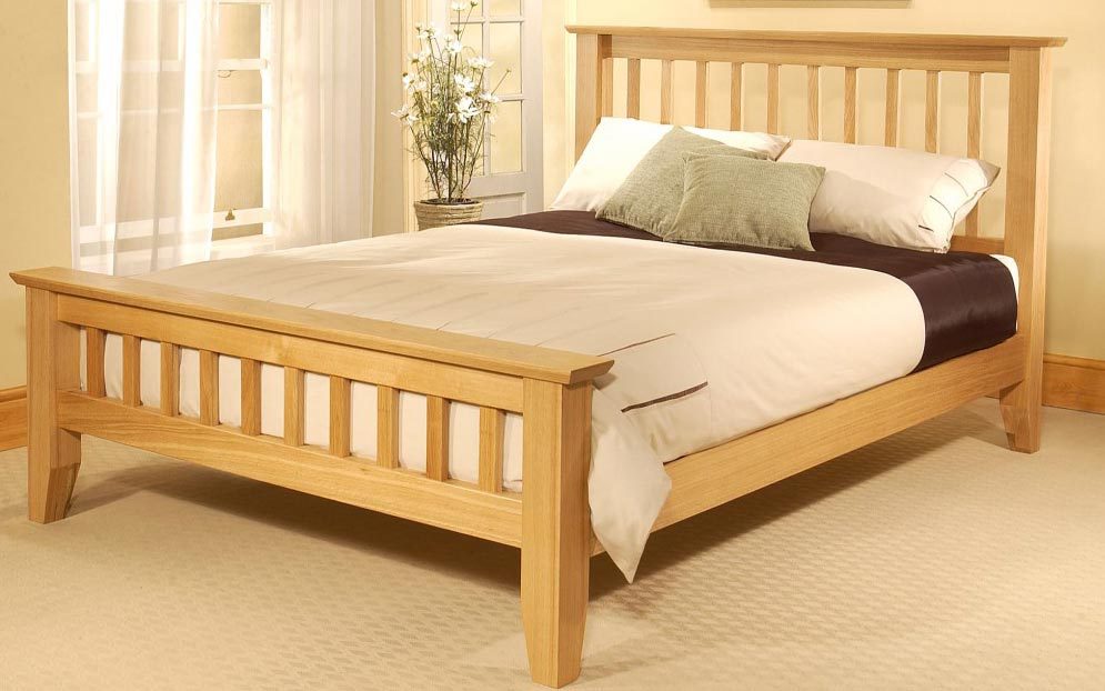 Phoebe Wooden Bedstead, Double,