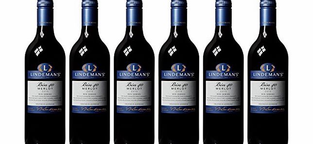 Bin 40 Merlot Australian Red Wine (Case of 6)