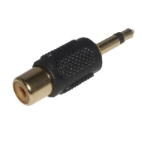 3.5mm Mono Jack to RCA/ Phono Female Adapter