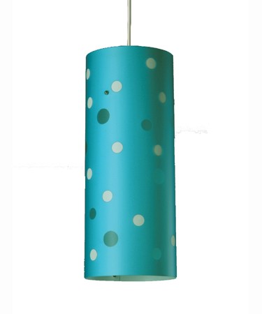 Small blue polka dot ceiling light