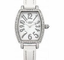 Ladies White Rubber Strap Watch