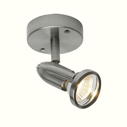 Flite Single Ceiling Spot Satin Nickel