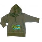 Little Green Radicals Give Peas A Chance Kids Hoody (Alligator Khaki)