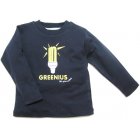 Little Green Radicals Greenius Kids Longsleeved Tee (Seal Navy)