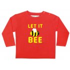 Little Green Radicals Let It Bee Baby Longsleeved Tee (Fox Red)