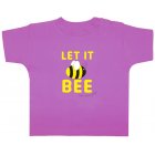 Little Green Radicals Let It Bee Baby Short Sleeved Tee (Octopus Purple)