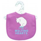 Little Green Radicals Melting Hearts Bib - Peacock Purple