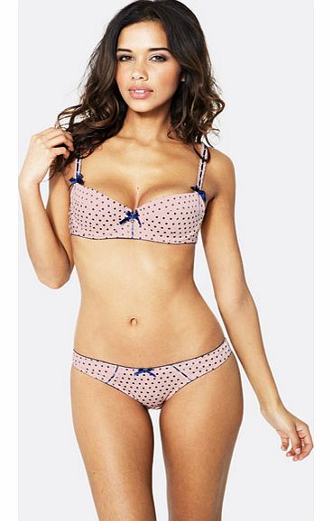 Spot Satin Balconette Bra