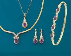 amethyst and diamond pendant
