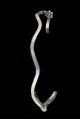 white gold wavy bangle