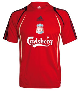 Adidas 09-10 Liverpool Red Training Jersey - Kids