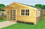 Liverpool Log Cabin: 3 x 3m - Natural pine