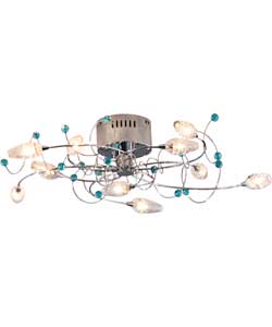 Belize Duck Egg 10 Light Ceiling Light