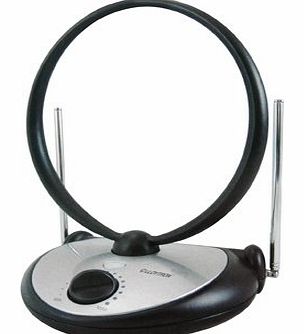  A3104SV 50dB Gain Active Digital TV Antenna - Silver/Black