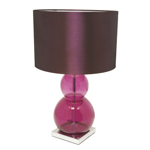 Lloytron Sumo Contemporary Table Lamp - Plum