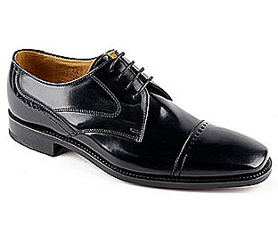 Loake Polished Lace Up Gibson Style Shoe