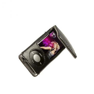 3 Leather Flip Case for iPod nano 5G