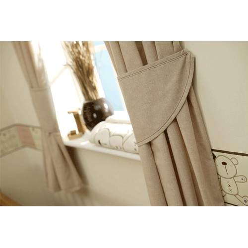 Lollipop Lane Cappuccino Bear Curtains