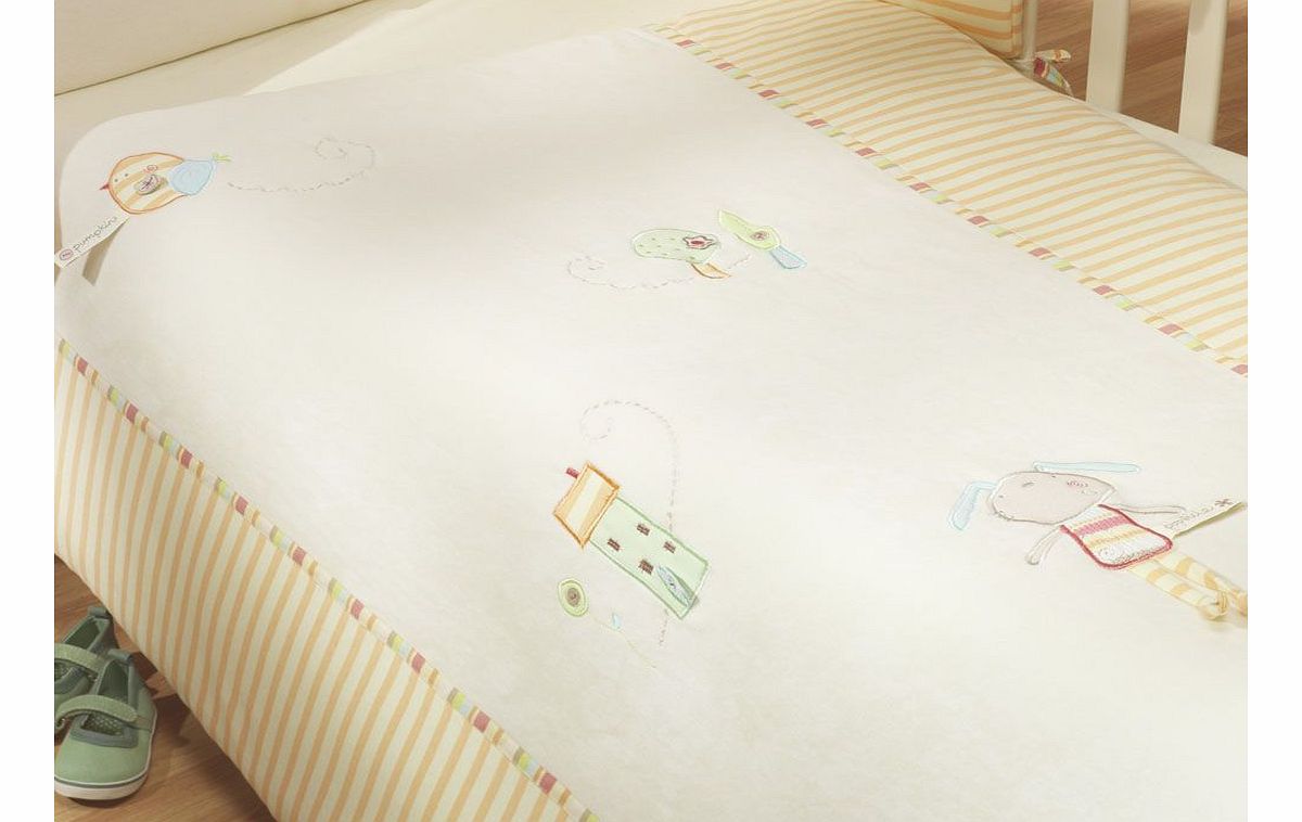 Pumpkin  Popsicle Cot Quilt Continental