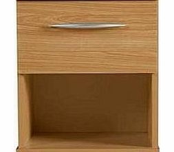 London 2012 Bedside Table Beech 1 Drawer Bedside Cabinet London Bedroom Furniture