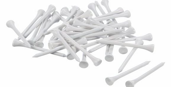 Bulk (1000) Wooden Long Tees 69mm White