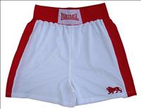 Lonsdale Club Short White/Red - BOYS (L120-C/B)