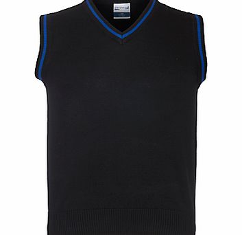 Lord Grey School Unisex Slipover, Black/Blue