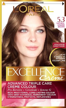 L`Oreal, 2102[^]0100869 Excellence Golden Brown 5.3