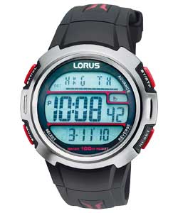 Gents Digital World Timer Watch