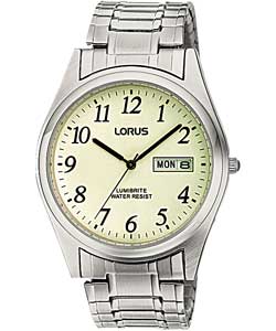 Mens Lumibrite Dial Expandable Watch