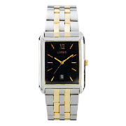 MENS TWO TONE BRACELET WATCH