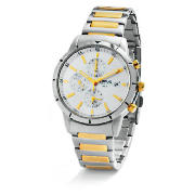 Mens Two Tone Chronograph Watch