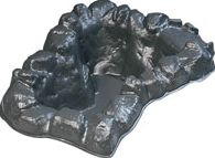 Lotus Header Pool Waterfall (Black finish)