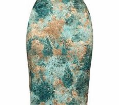 Larue cotton blend pencil skirt