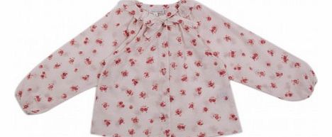 Angele Flowers Blouse Pink `4 years,8 years,12