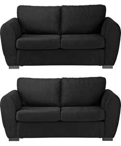 Fabric Sofa Bed and Regular Sofa - Black