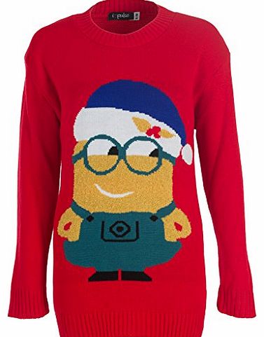 Kids Boys Girls Dave Minion Christmas Jumper