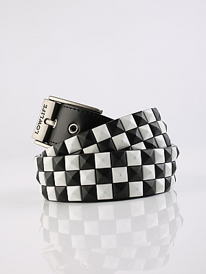 Checker Black With Black/White Studs