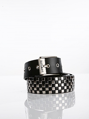 Lowlife Square Checker Black With Silver/Black Gloss Studs