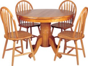 Boston Dining Set 4 Chairs